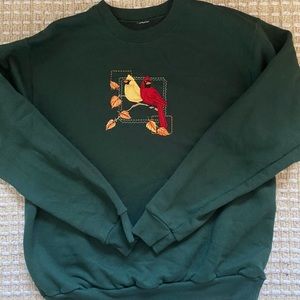 Embroidered Crewneck Sweatshirt